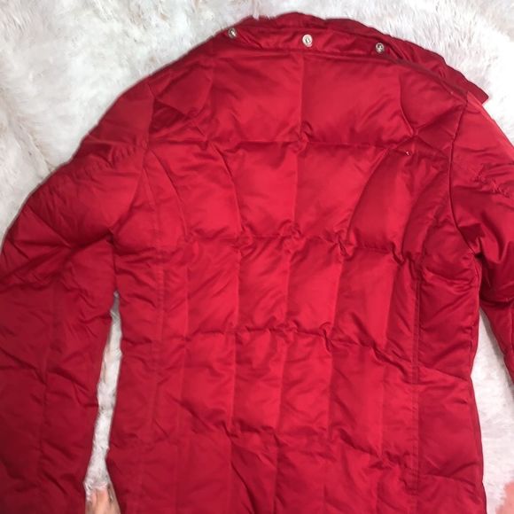Eddie Bauer | Women’s Down Long Quilted Puffer Jacket Coat Red - Picture 3 of 16
